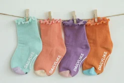 4pcs Daily Kids Crew Socks Set