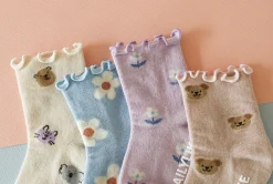 4pcs Daily Kids Crew Socks Set