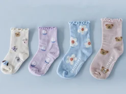 4pcs Daily Kids Crew Socks Set