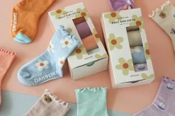 4pcs Daily Kids Crew Socks Set