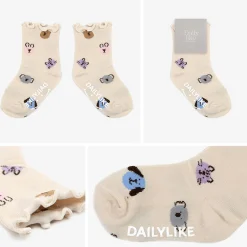 4pcs Daily Kids Crew Socks Set