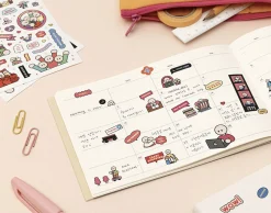 6pcs Daily Point Removable Sticker Set