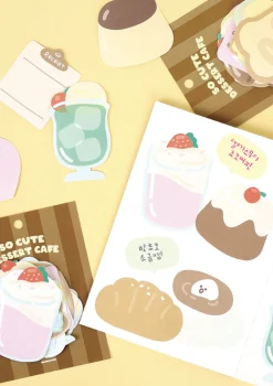 23pcs Dessert Cafe Sticker Set