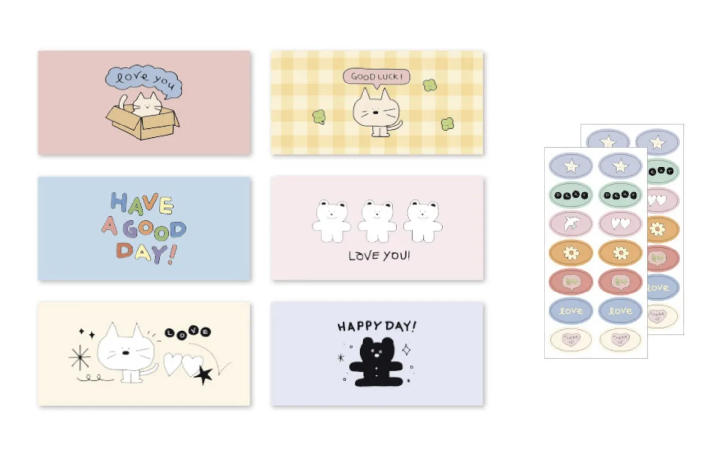 24pcs Doodle Gift Envelope Set