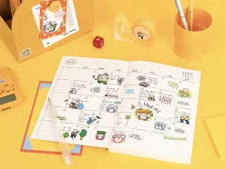 6pcs Doodle Point Removable Sticker Set