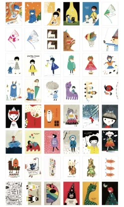48pcs Drinky Doll Label Sticker Set