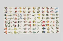 96pcs Flower Label Sticker Set