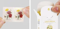 96pcs Flower Label Sticker Set