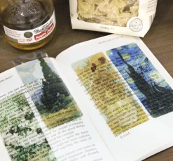 4pcs Gogh & Monet Bookmark Set