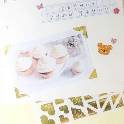 3pcs Gold Foil Corner Sticker Set
