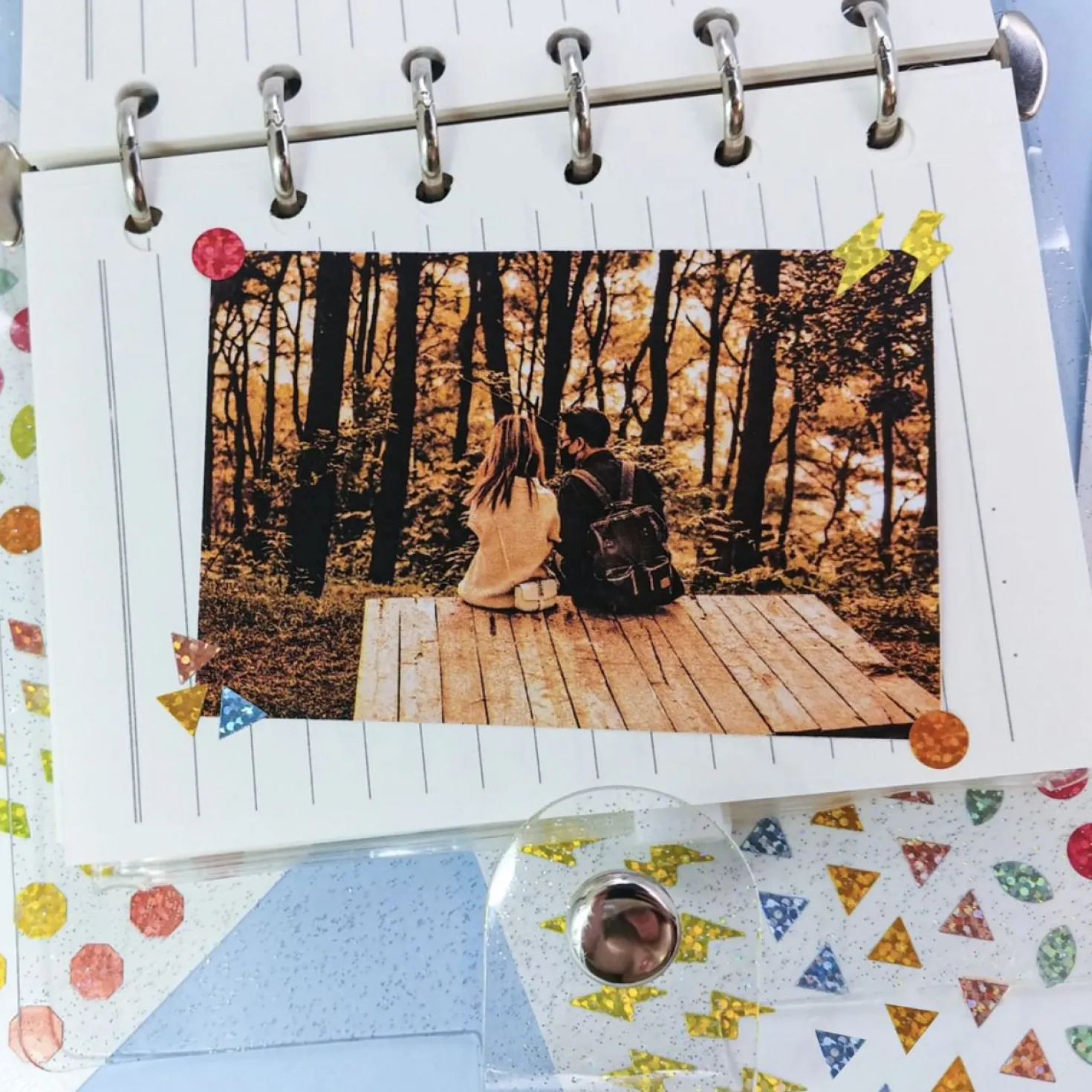 3pcs Hologram Shapes Sticker Set