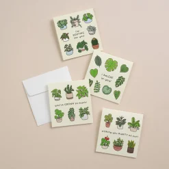 2pcs Houseplant Mini Card Set