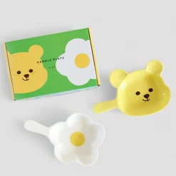 2pcs Jelly Bear Plate Set