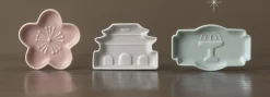 3pcs Korean Palace Mini Sauce Dish Set