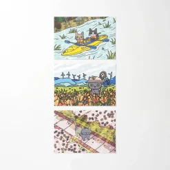 12pcs Lana & Tuxedo Cat Postcard Set v2