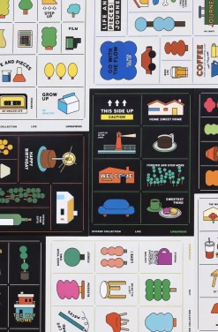 8pcs Life & Pieces Life Removable Sticker Set