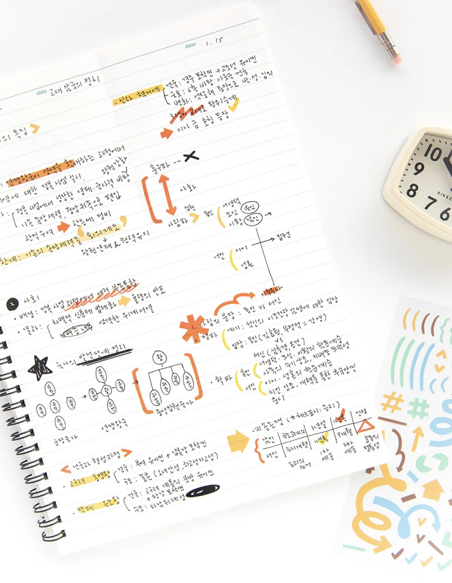 8pcs Little Things See-through Sticker Set