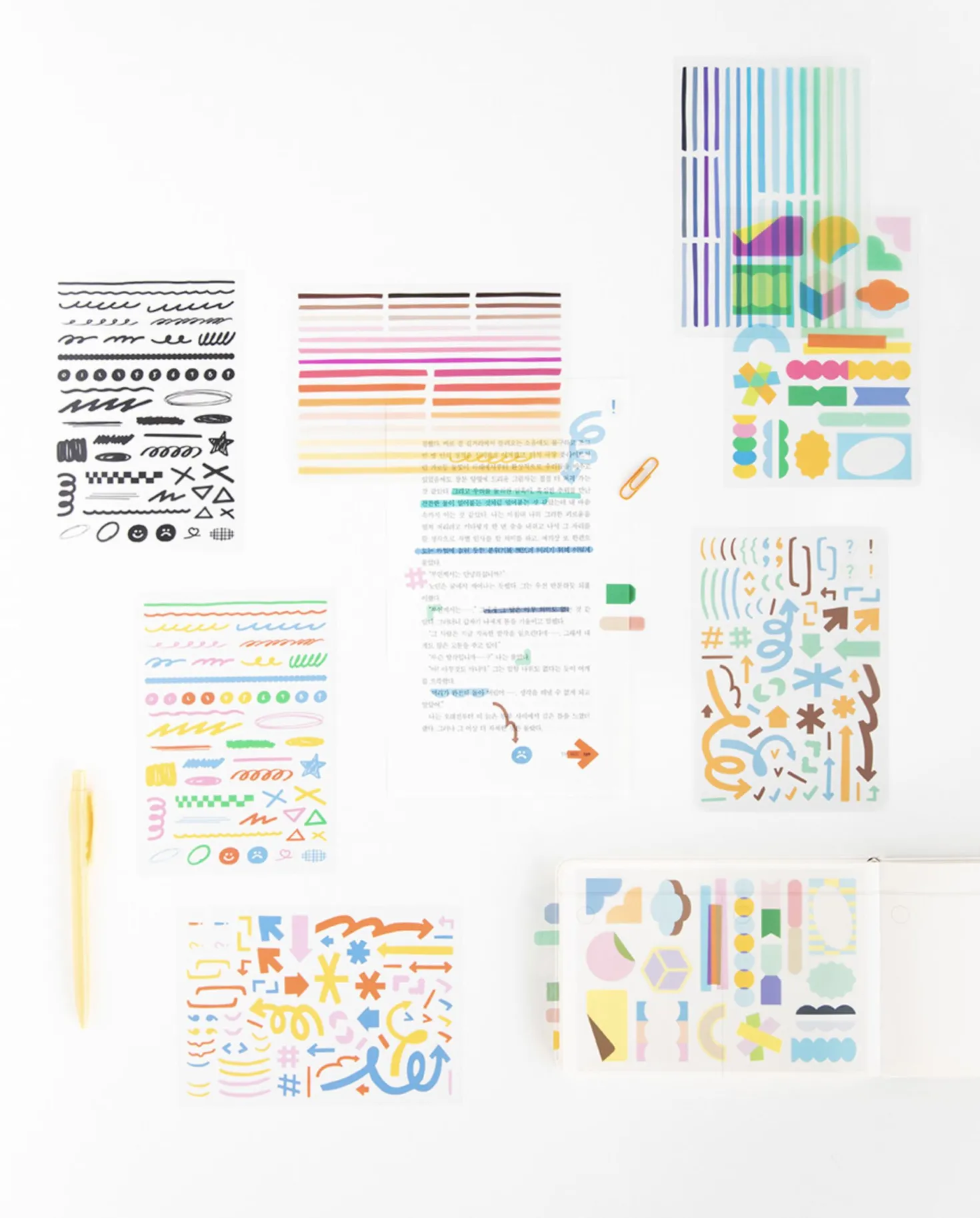8pcs Little Things See-through Sticker Set