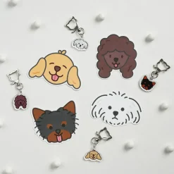 10pcs Mini Dog Face Card Set