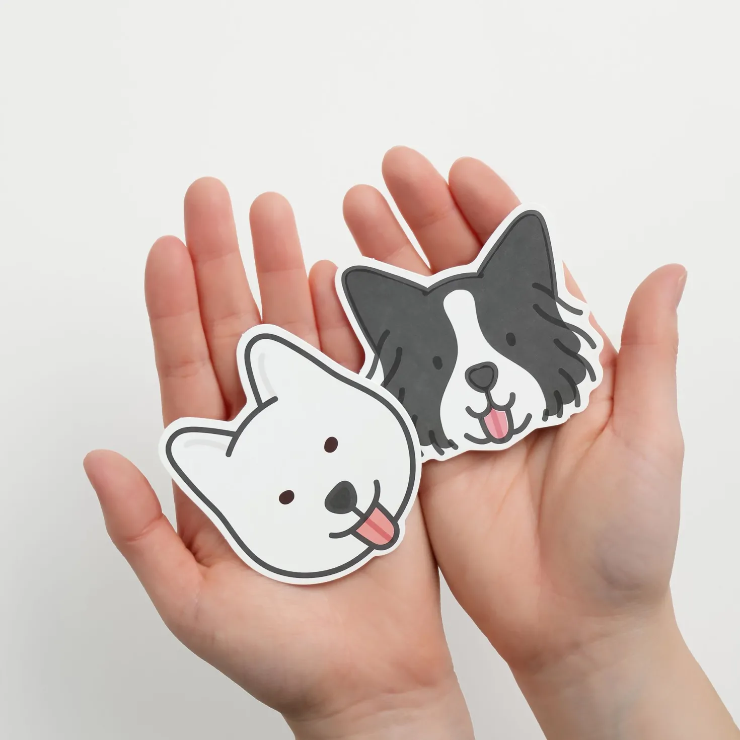 10pcs Mini Dog Face Card Set