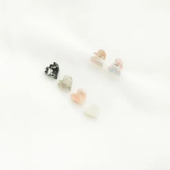 2pcs Mini Heart Claw Clip Set