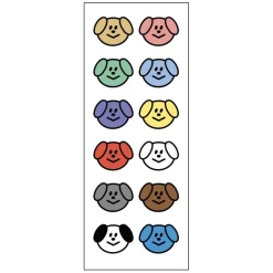 2pcs Mini Smile Removable Sticker Set