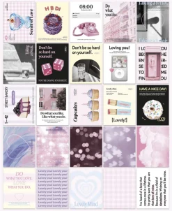 50pcs Moodscape Background Sticker Set
