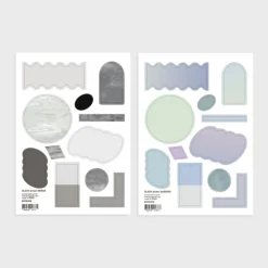 2pcs Natural Fun Pattern Sticker Set