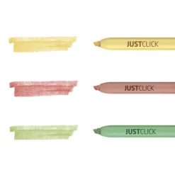 3pcs Natural Retractable Highlighter Set
