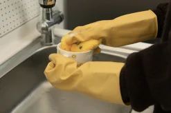 3pcs Natural Rubber Latex Gloves Set