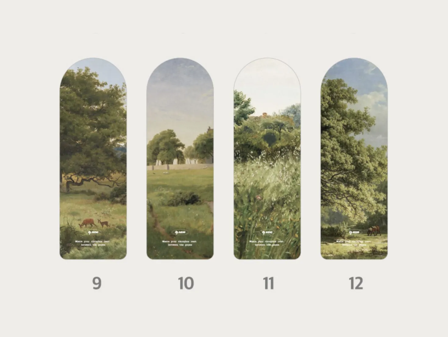2pcs Nature Arch Bookmark Set