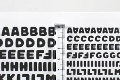 4pcs Number&Alphabet Sticker Set