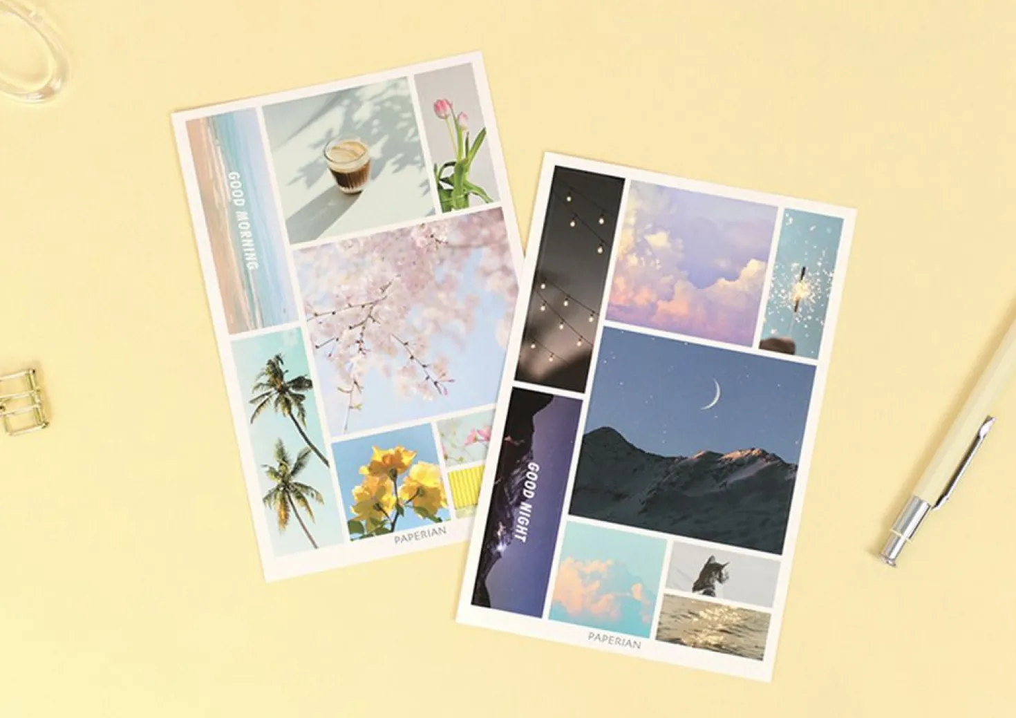 8pcs Paperian Removable Deco Sticker Set