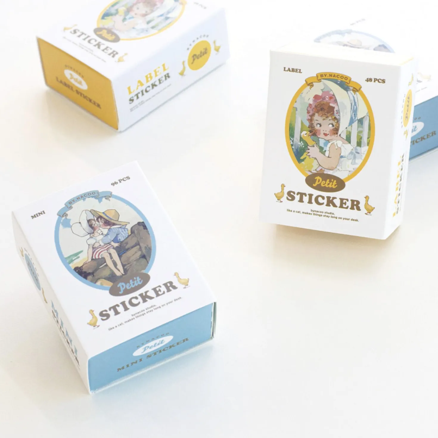 48pcs Petit Label Sticker Set