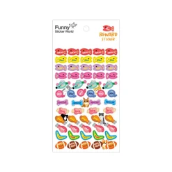 4pcs Pet Toy Reward Paper Sticker Set