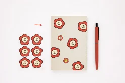 2pcs Point Smile Removable Sticker Set