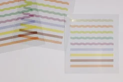3pcs Pop Plain Deco Sticker Set
