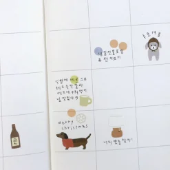 3pcs Pop Plain Deco Sticker Set