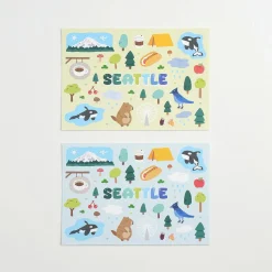 8pcs Seattle Postcard Set