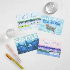 8pcs Seattle Postcard Set