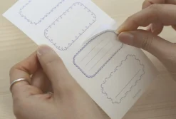2pcs Simple Label Sticker Set