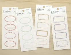 2pcs Simple Label Sticker Set