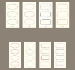 2pcs Simple Label Sticker Set