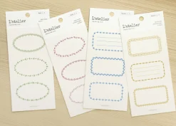 2pcs Simple Label Sticker Set