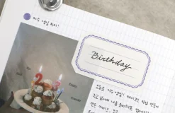 2pcs Simple Label Sticker Set