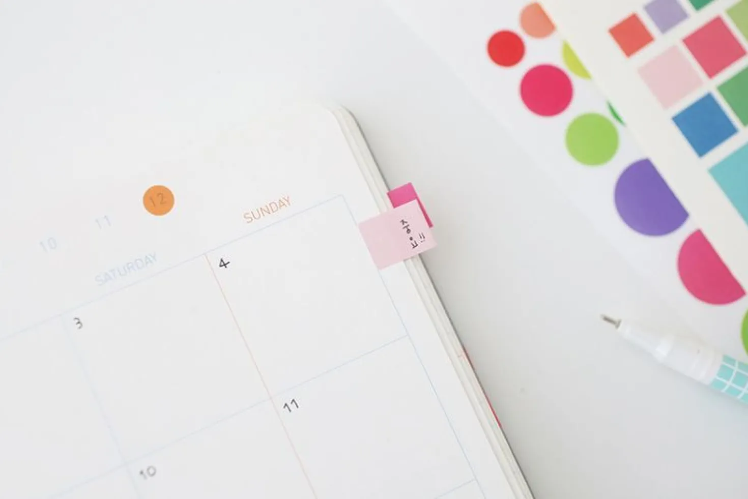2pcs Solid Color Palette Sticker Set
