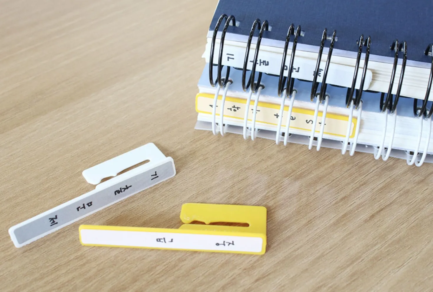 50pcs Spiral Ring Label Clip Set