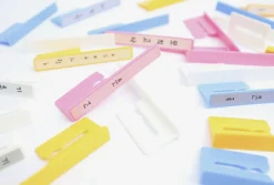 50pcs Spiral Ring Label Clip Set
