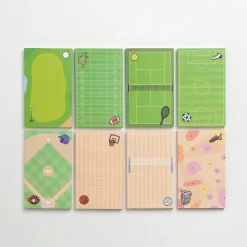 8pcs Sports Memo Pad Set