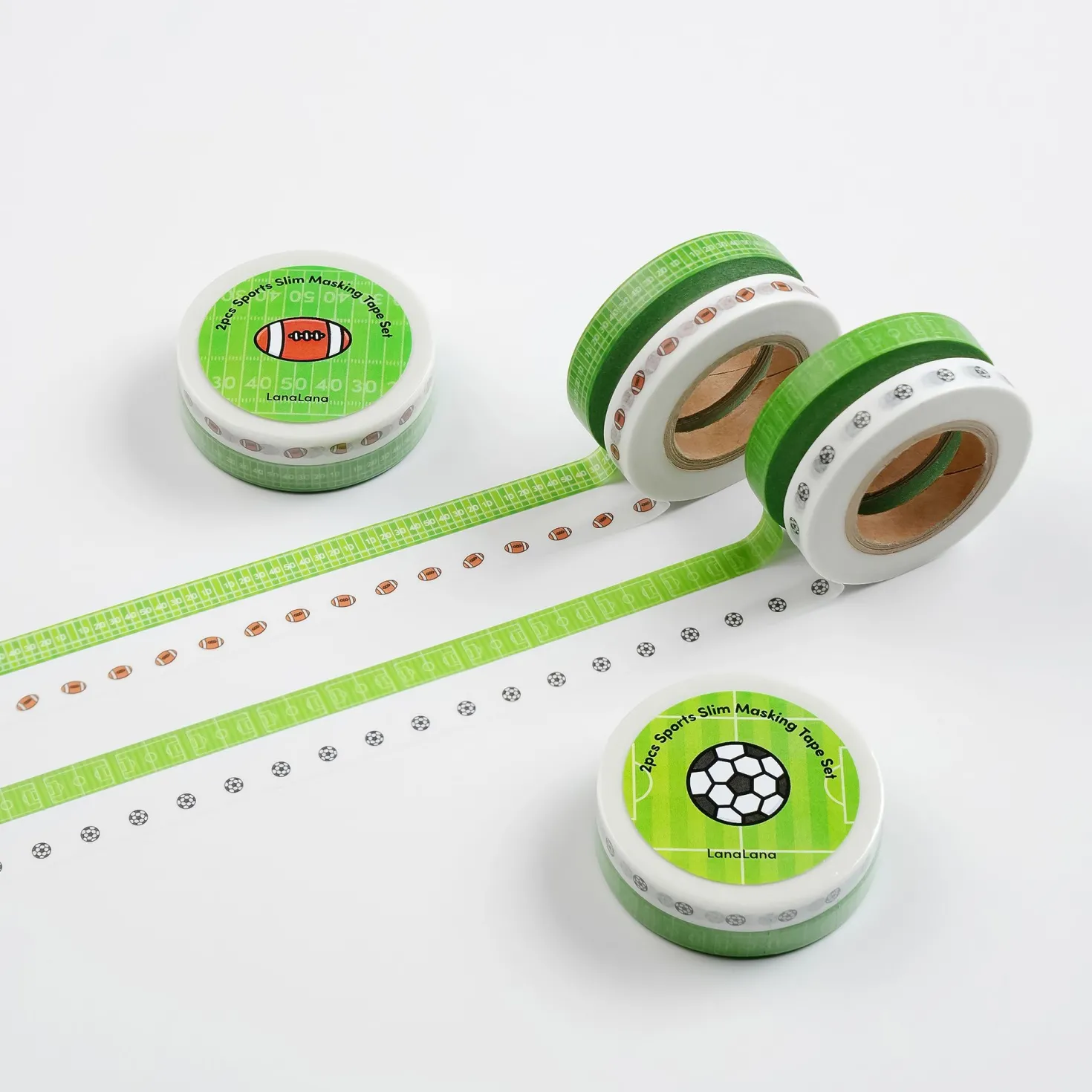 2pcs Sports Slim Masking Tape Set